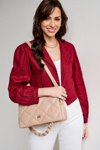 Red Solid Straight Jacket, Red, image 4